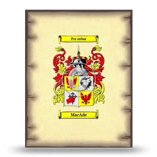 MacAde Coat of Arms Print