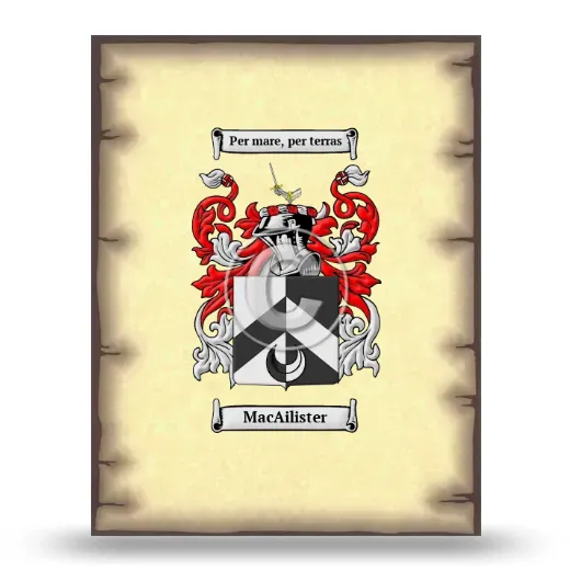 MacAilister Coat of Arms Print