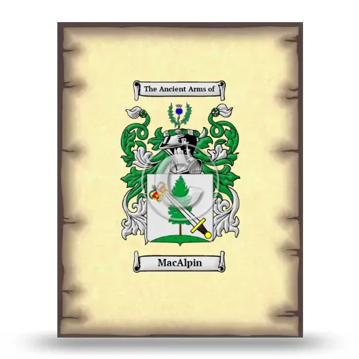 MacAlpin Coat of Arms Print