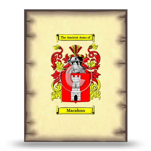 Macaluso Coat of Arms Print