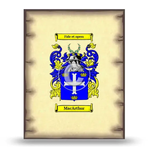 MacArthur Coat of Arms Print