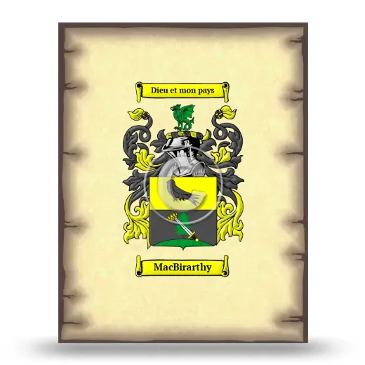 MacBirarthy Coat of Arms Print
