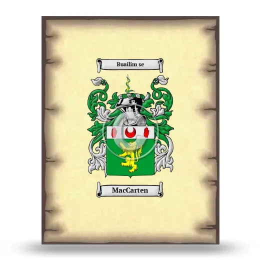 MacCarten Coat of Arms Print