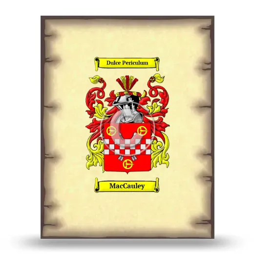 MacCauley Coat of Arms Print