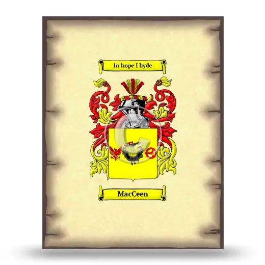 MacCeen Coat of Arms Print