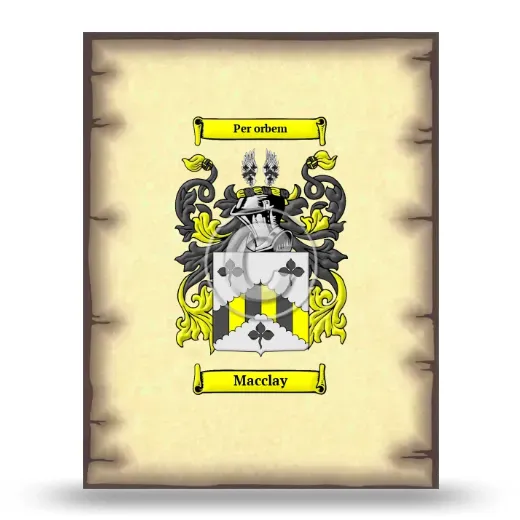 Macclay Coat of Arms Print
