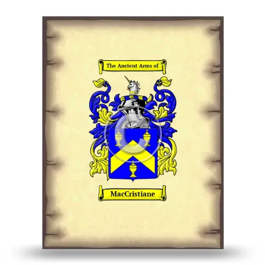 MacCristiane Coat of Arms Print