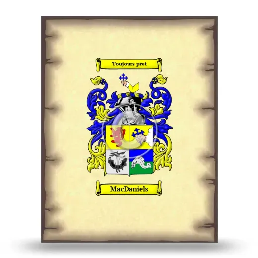 MacDaniels Coat of Arms Print