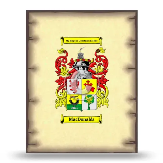 MacDonalds Coat of Arms Print