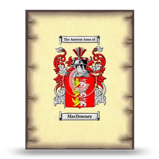 MacDowney Coat of Arms Print