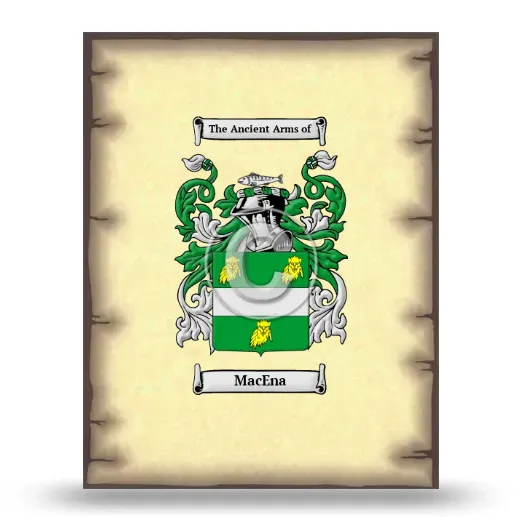 MacEna Coat of Arms Print