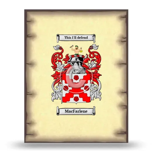 MacFarlene Coat of Arms Print