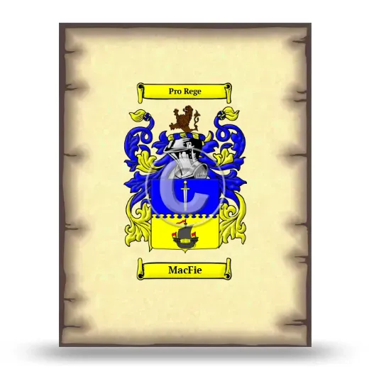 MacFie Coat of Arms Print