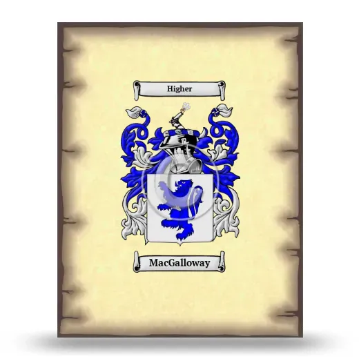 MacGalloway Coat of Arms Print