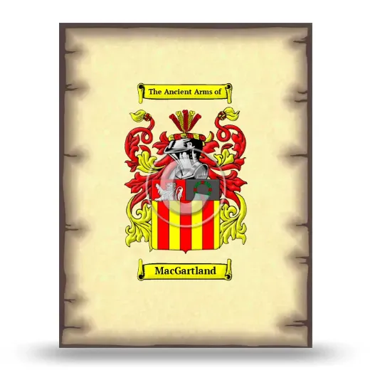 MacGartland Coat of Arms Print