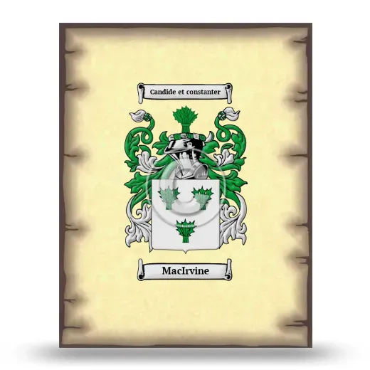 MacIrvine Coat of Arms Print