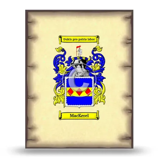 MacKerel Coat of Arms Print