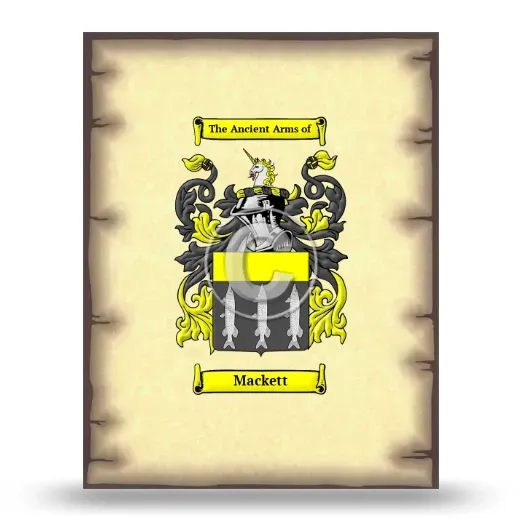 Mackett Coat of Arms Print