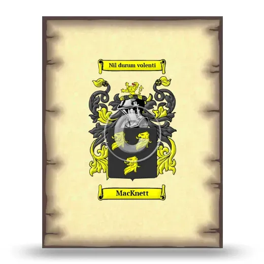 MacKnett Coat of Arms Print