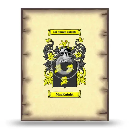 MacKnight Coat of Arms Print