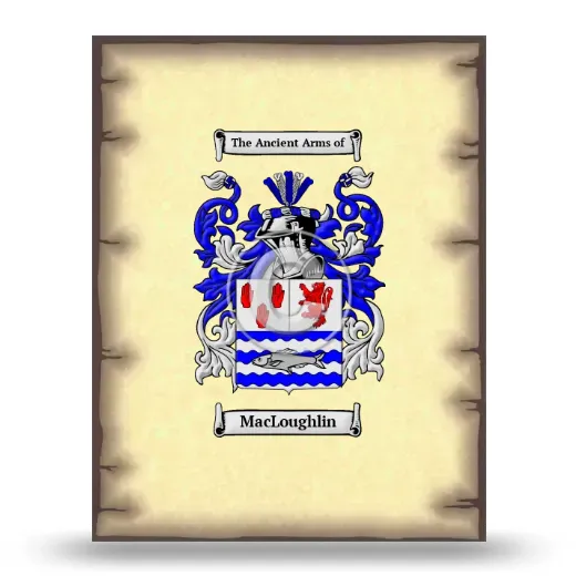 MacLoughlin Coat of Arms Print