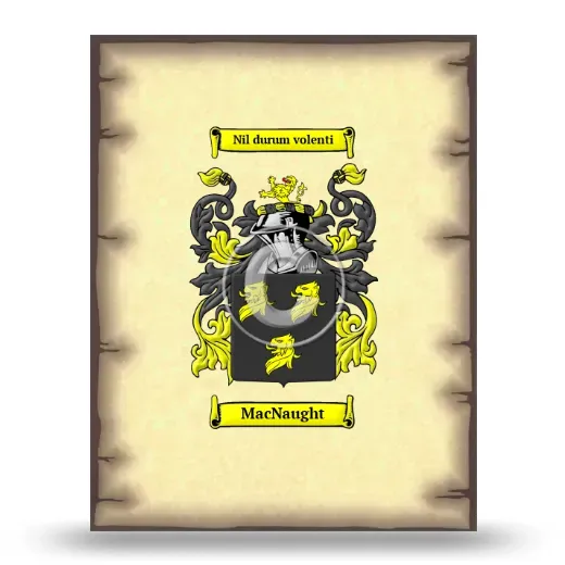 MacNaught Coat of Arms Print