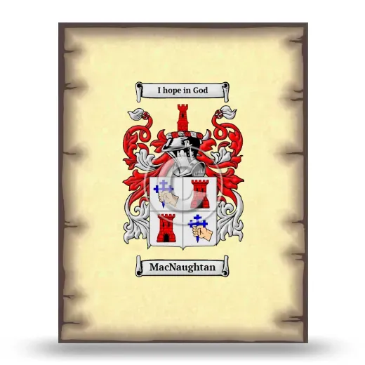 MacNaughtan Coat of Arms Print