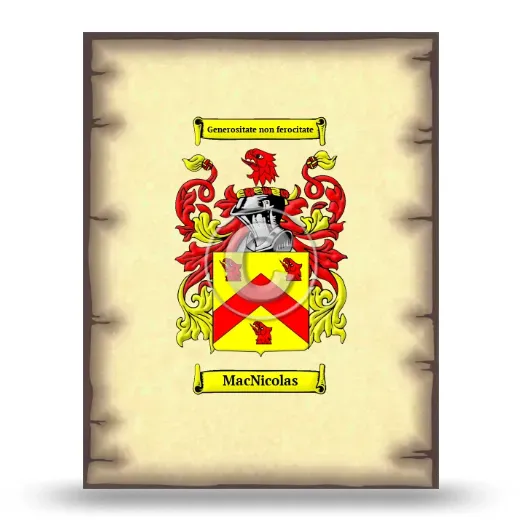 MacNicolas Coat of Arms Print