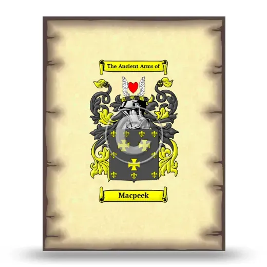 Macpeek Coat of Arms Print