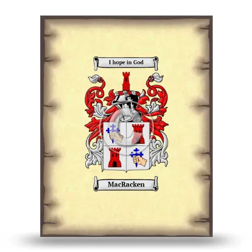 MacRacken Coat of Arms Print