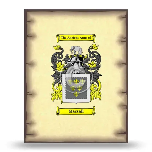 Macsall Coat of Arms Print