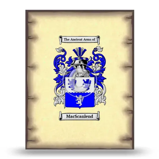 MacScanlend Coat of Arms Print