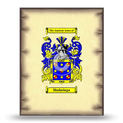 Madariaga Coat of Arms Print