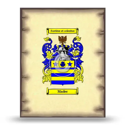 Mader Coat of Arms Print