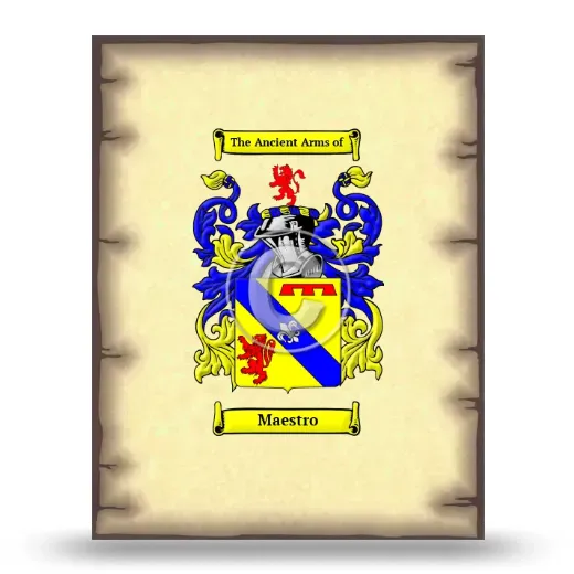Maestro Coat of Arms Print