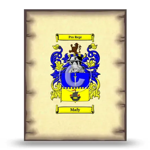 Mafy Coat of Arms Print