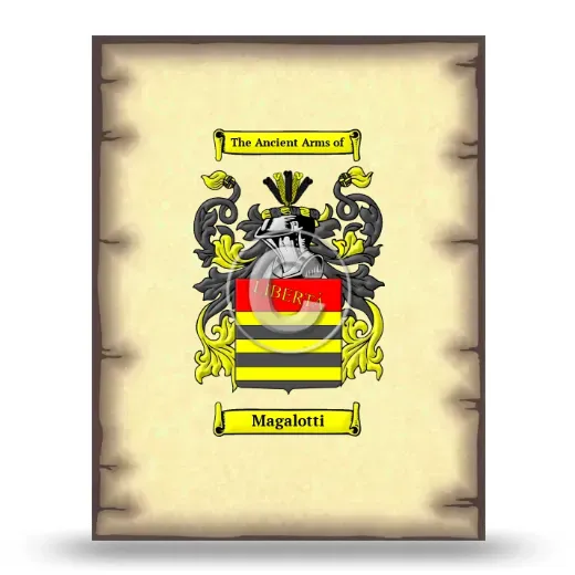 Magalotti Coat of Arms Print