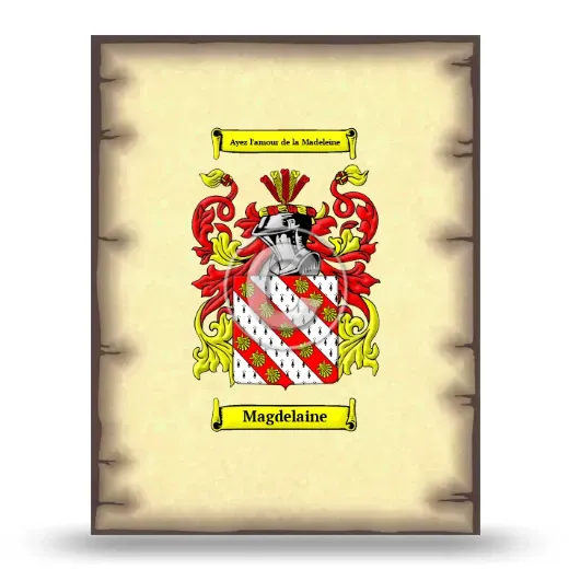 Magdelaine Coat of Arms Print