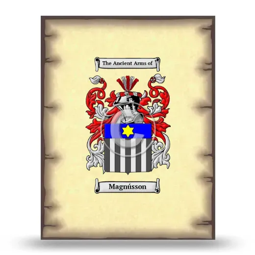 Magnússon Coat of Arms Print