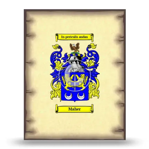 Maher Coat of Arms Print