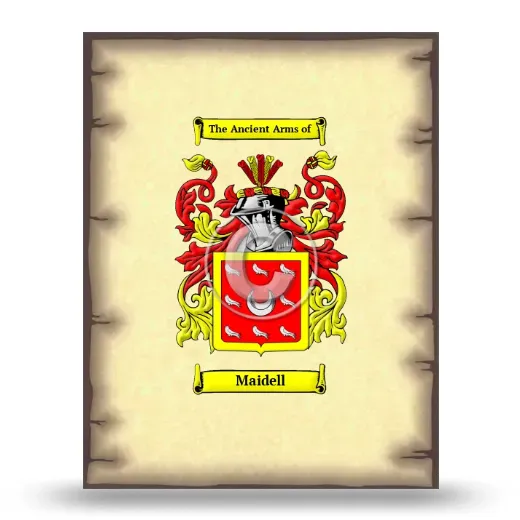 Maidell Coat of Arms Print