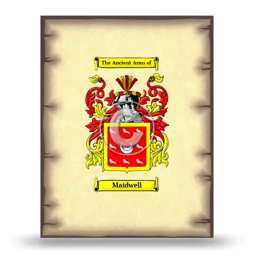 Maidwell Coat of Arms Print
