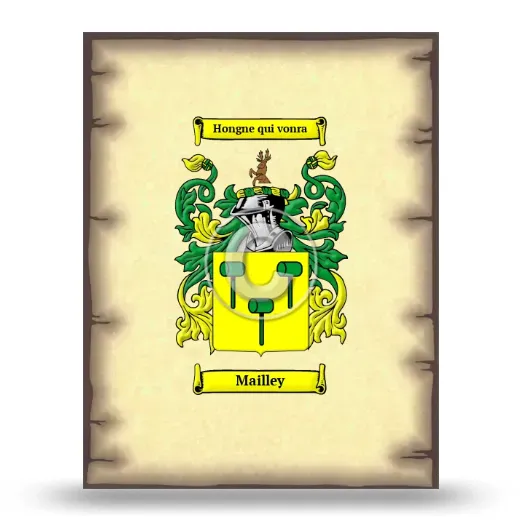 Mailley Coat of Arms Print