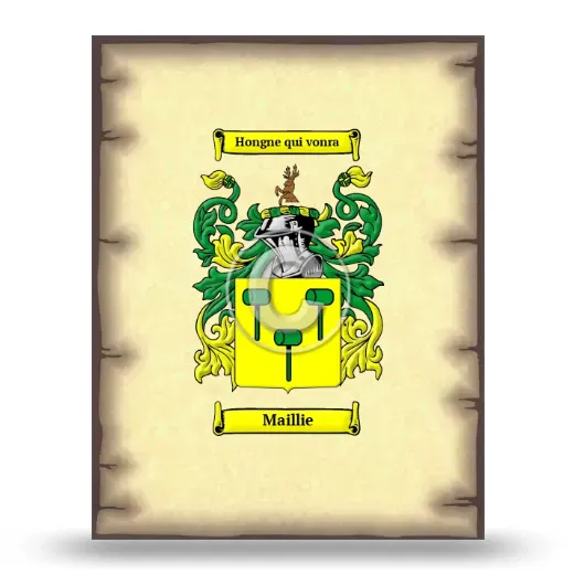 Maillie Coat of Arms Print