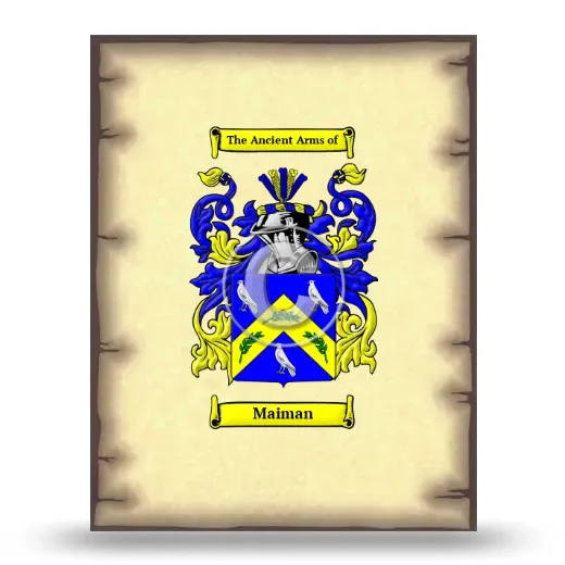 Maiman Coat of Arms Print