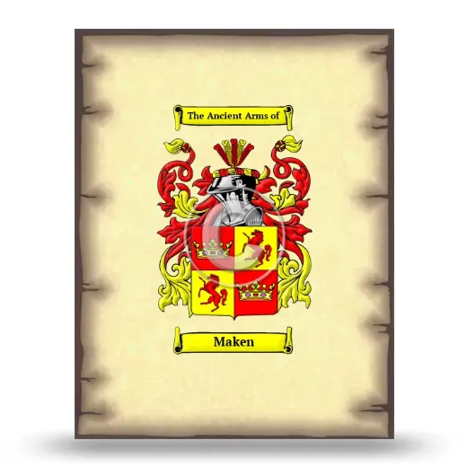 Maken Coat of Arms Print