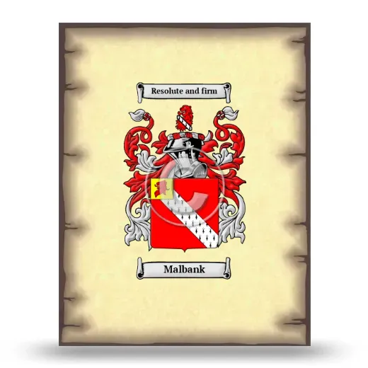 Malbank Coat of Arms Print