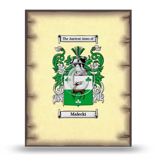 Malecki Coat of Arms Print