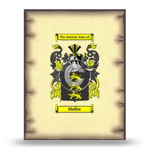 Malfor Coat of Arms Print