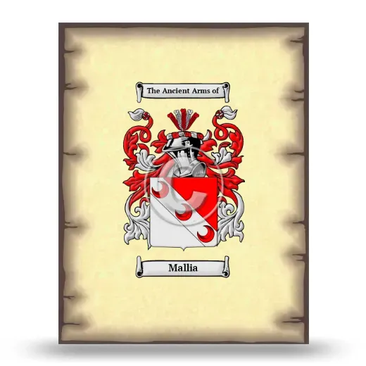 Mallia Coat of Arms Print